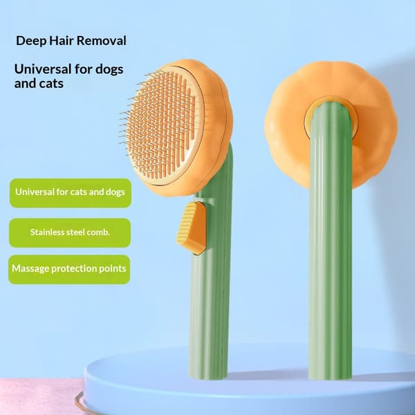 Cat Brush Dog Brush with Release Button for Shedding