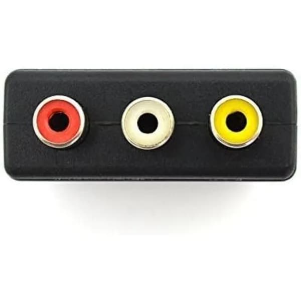 3RCA til SCART-adapter AV-kabelkonverterer, SCART Euro-plugg, A