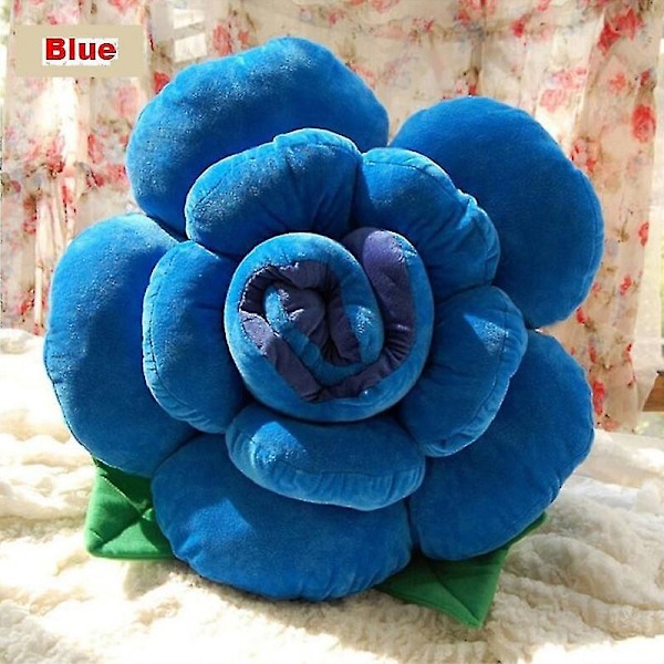 Ny 30 cm Plussj Rose/Blomst Serie Plussj Leke Pute/Pute Bursdagsgave Rød