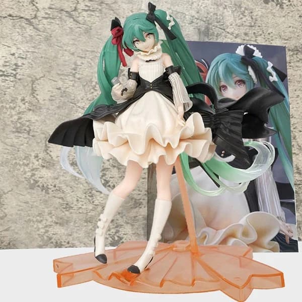 Vocaloid Hatsune Miku actionfigur samlarobjekt 21 cm anime kawaii vit One Size