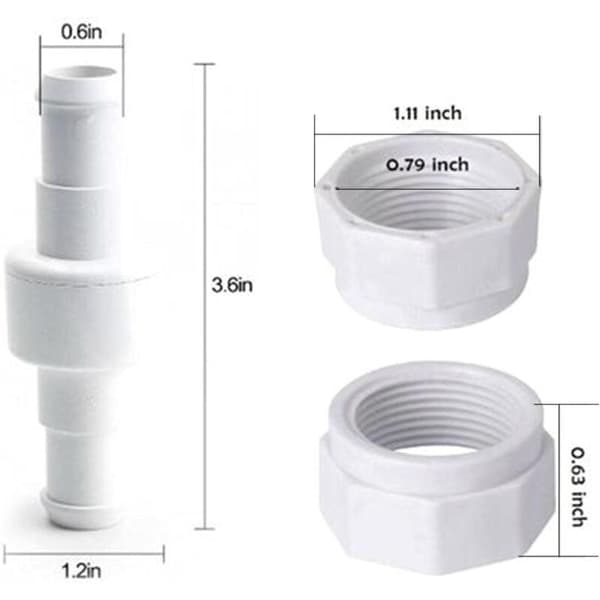 Pool Cleaner Hose Swivel D20 Ball Bearing Replacement Compatible with Pool Cleaner Supply Hose Nut Kit