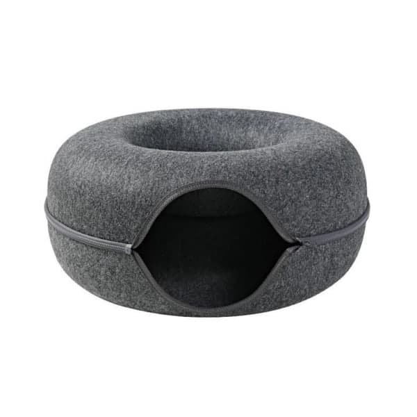 Kattunnel Donut Kattehus Mørkegrå Dark grey