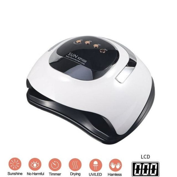 SUN X21max nail lamp 320W: 72 lamp beads, fast curing, 4 timer settings