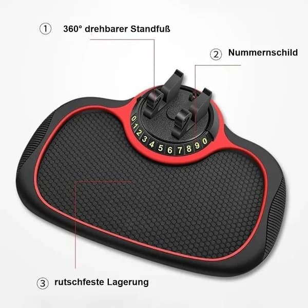 Skridsikker måtte Multifunktionel skridsikker bilmåtte: Silikone telefon h,A