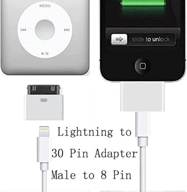 Lightning til 30-pin adapter han til 8-pin hun stikkonverter med iPhone