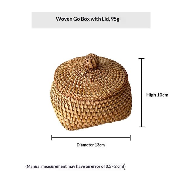 Common storage box in rattan, willow tray, square, handmade, bohemian style
