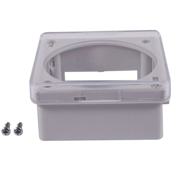 CN101A Dust Cover for Timer Model, White, Rectangular, Plastic