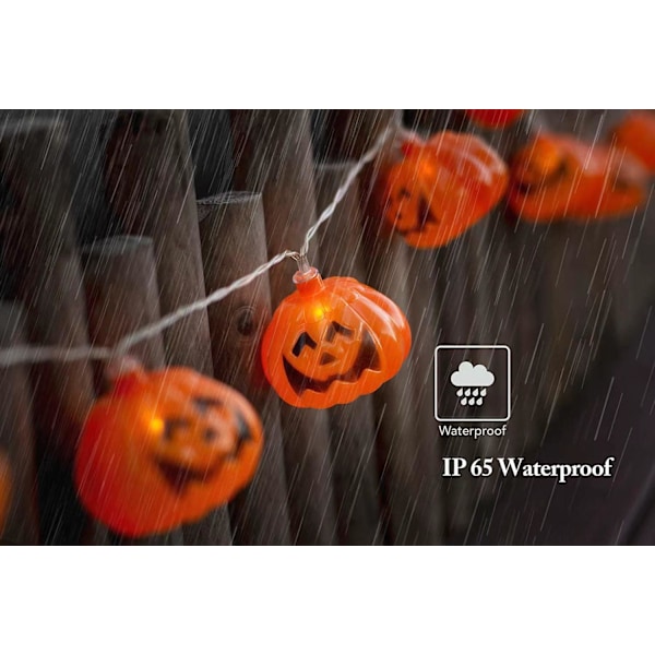 Pumplampor, LED-ljusslingor, Pumpa LED-ljusslingor, Dekorationer Lampor Slingljus 10 LED