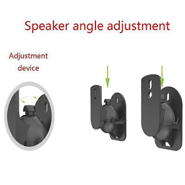 4 pcs Universal Speaker Wall Mount Ceiling Stand Clamp With Adjustable Swivel and Tilt Angle
