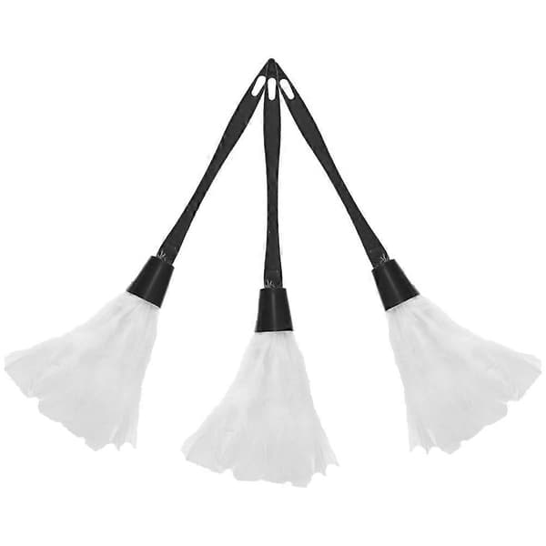 White Maid Duster Feather Duster for Interior Decoration with 3 Cleaning Props