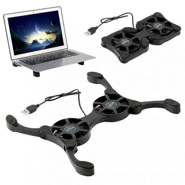Foldable USB Cooling Fan CPU Cooler Mini Octopus Notebook Cooling Pad Silent Stand Dual Fans