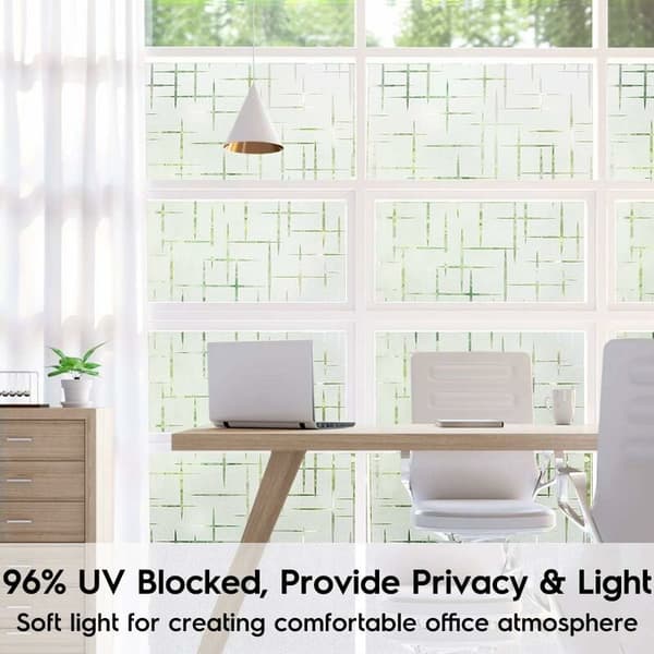 Frosted Window Film Cross Pattern 90 x 200 cm