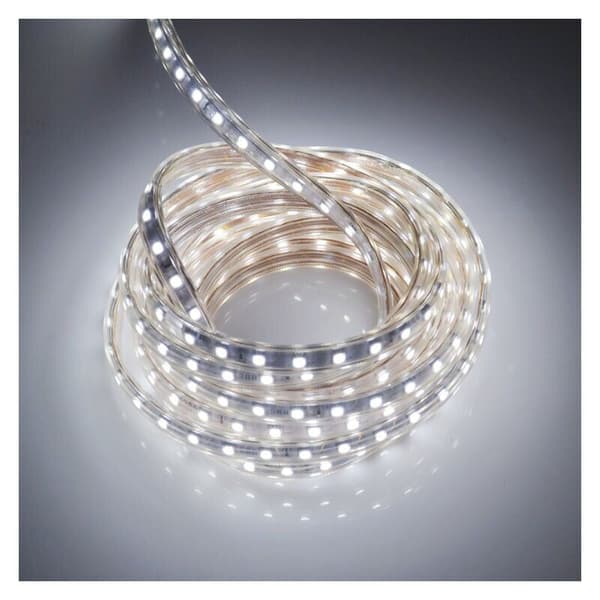 5 meter LED-stripe med bryter IP65 Vanntett LED-stripe, 220V LED-stripe, Kaldhvit