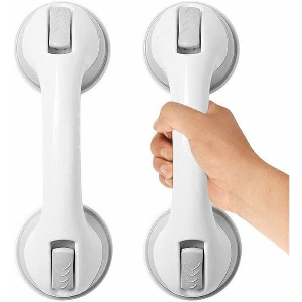Shower Handle, Suction Cup Handle with Quick Release for Bathroom, Children and Seniors, 3098 cm, 2-pack