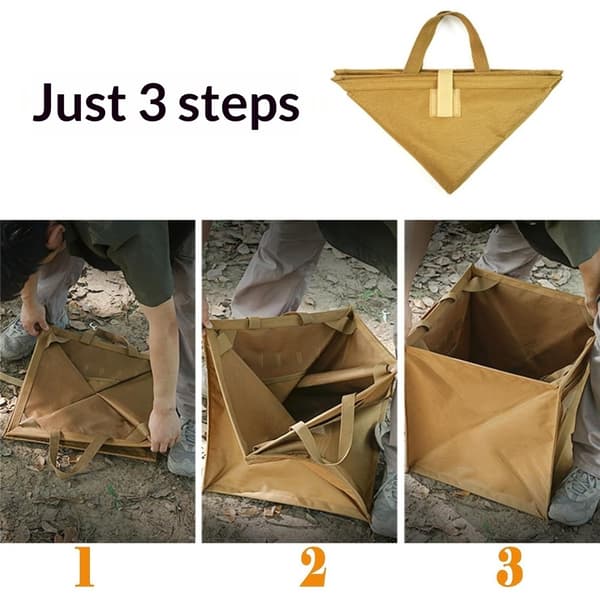 Throw Line Cube Bag - Easy Foldable Arborist Throw Line Storage Climbing Rope Organizer Box