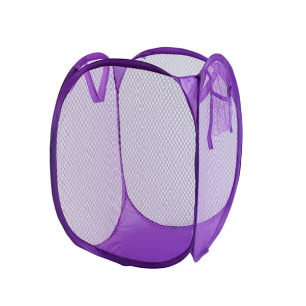 Pop Up Vaskemaskinpose Foldbar Vaskkurv LILLA purple