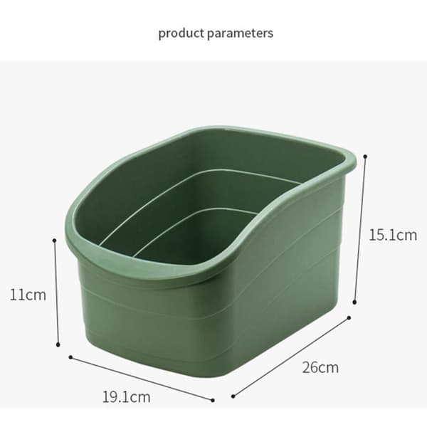 Kitchen Storage Box Container Cabinet Tableware Storage Box Spice Box Sundries Paper Cosmetics Storage (Yellow)