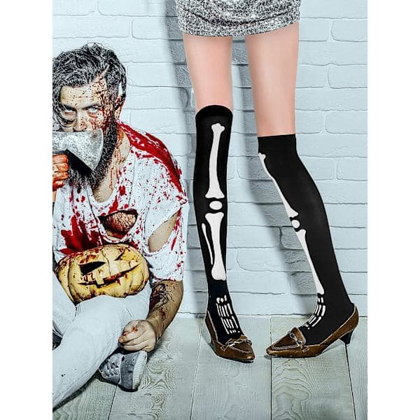 Tatuo Dame Strømper Høye Strømper for Halloween Cosplay Kostyme