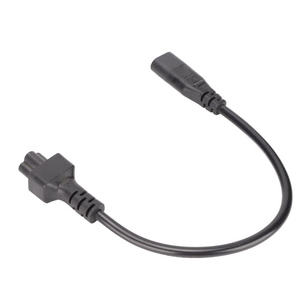 Universal strømadapterkabel - IEC320 C8 til C5, 3-benet kompatibel bærbar computer
