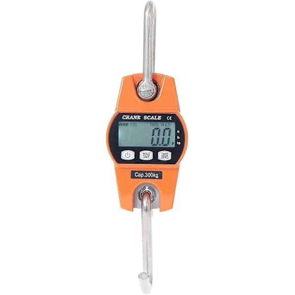 Electronic Scale 300kg Hanging Hook Scale LCD Dynamometer Industrial Hook Scale Weight Scale 300kg/600lbs