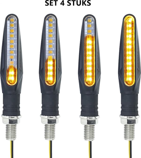 st LED Motorcykel Blinkers Dynamisk - Motorcykel Blinkers - Universal - Flexibel - Dynamisk