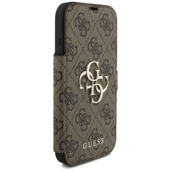 Guess Book 4G Metal Logo-deksel til iPhone 17 Pro brun