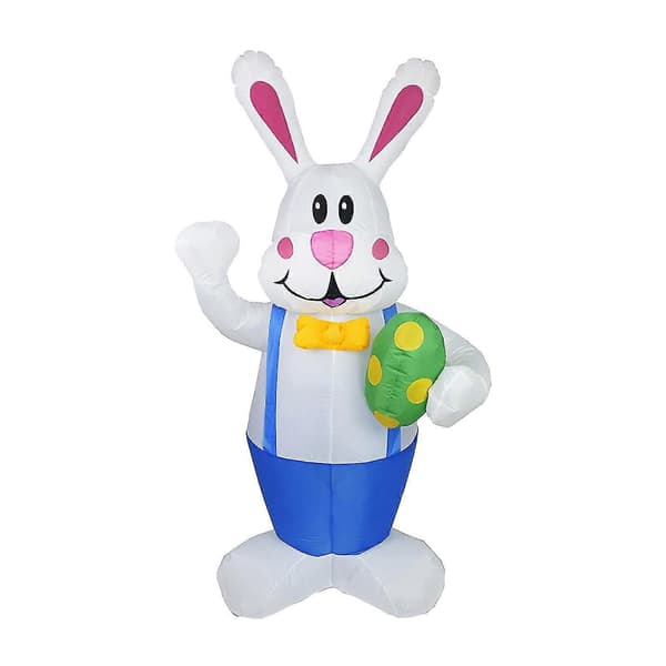 Easter Inflatable Standing Rabbit Inflatable Model Luminous Holiday Decoration