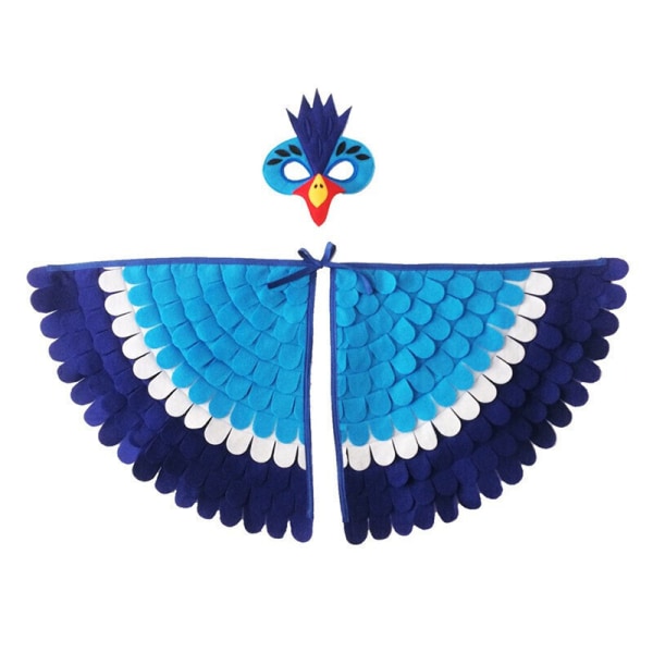 Fugle Cosplay kostume, børnefest dyrekostume vinger + maske