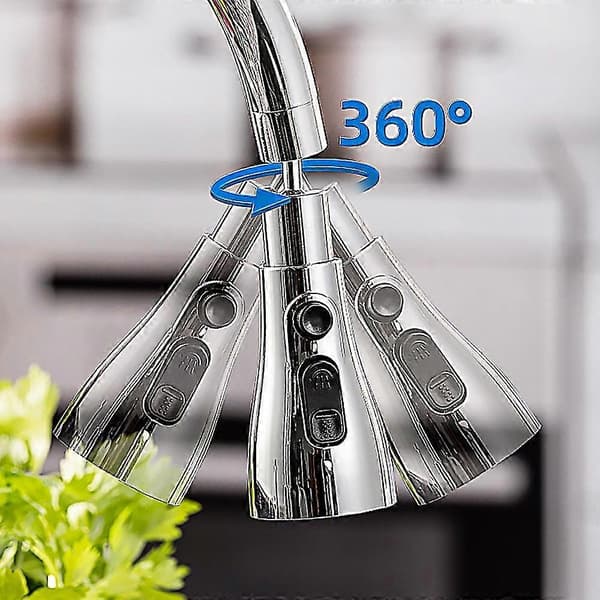 Universal Pressure Faucet Nozzle Mixer Replacement Pull-Down Spray Head Multifunctional Kitchen Bathroom Faucet A A