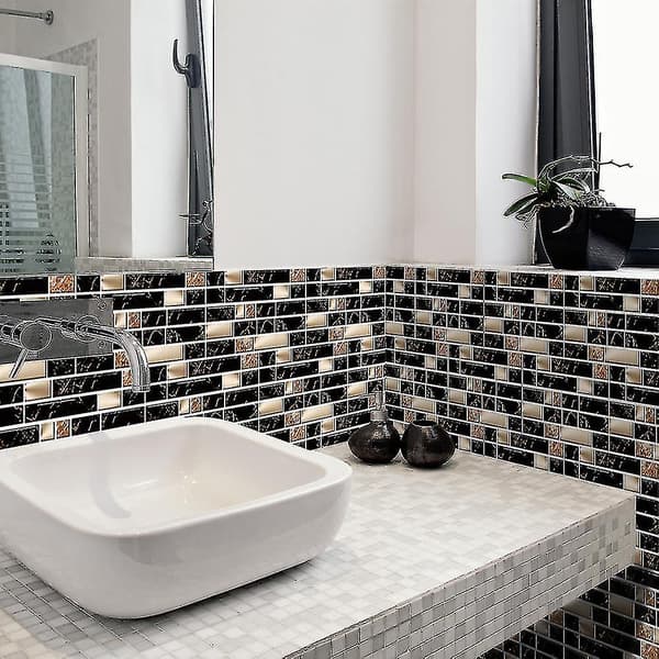 3D Marble Tile Wall Sticker Wallpaper Decal Kitchen (54PCS)