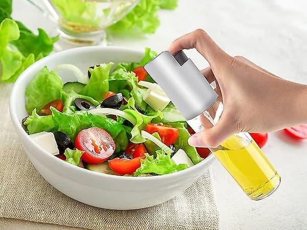 【LD】Oljesspray med graderad glasbehållare - Köksoljespray