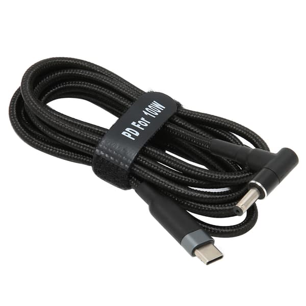 Hurtigopladning USB C til DC-stik - 100W strømkabel til bærbar computer - Bærbart og holdbart - 0,5 M længde