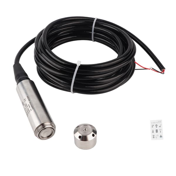 YB2JF Liquid Level Transmitter 5m Cable Water Level Sensor Detector 12-32VDC 4-20mA (0-10m)