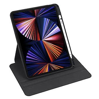 Acrylic Leather Case for iPad Pro 11 2022/2021/2020/2018 (Black)