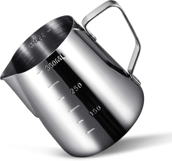 Vokssmeltekande Lysbeholder i rustfrit stål til lysfremstilling Beholder Smeltevoks DIY lysfremstilling og sæbefremstilling (350 ml)-FA7-