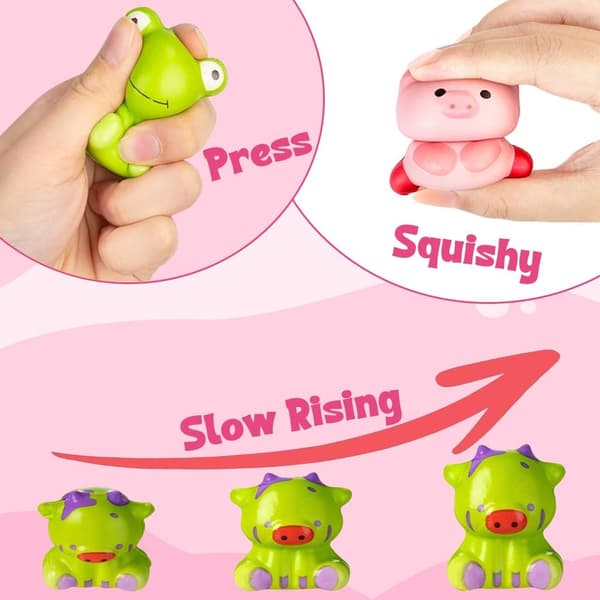 24 stk. påskeegg med sakte stigende squishy-leker for barn