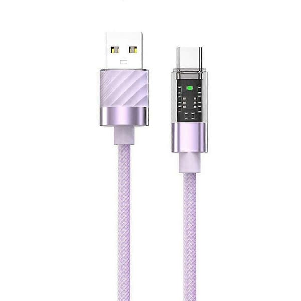 100W Super Fast Charging Cable High Strength Nylon Braided Intelligent Temperature Control Full Copper Charging Cable Compatible iPhone/Compatible