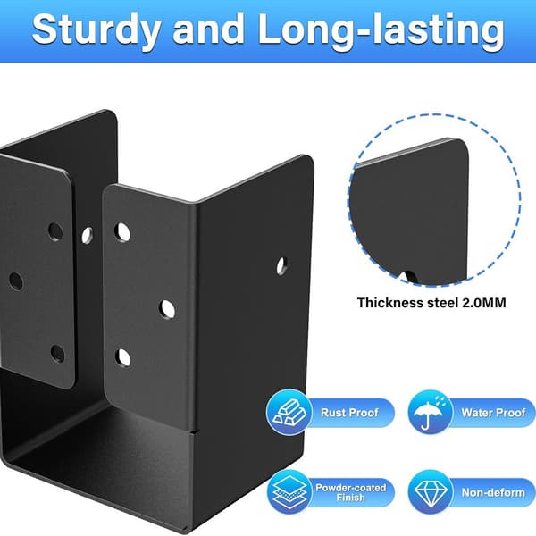 Hidden Beam Hanger (1-Pack), Outdoor Hidden Beam Bracket