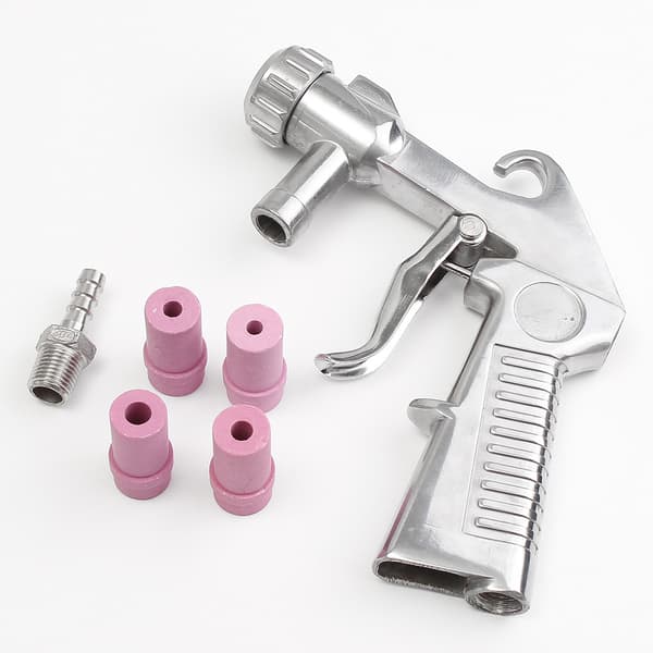Sandblaster Kit Abrasive Sandblasting Gun Spray Gun Rust Removal with Air Quick Connector for Sandblasting Cabinet