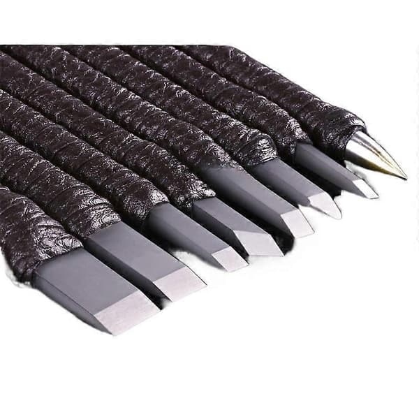 Metal Cutting Tool Kit, Engraving Punch Jewelry Metal Stamping Tool, Gouges and Chisels Knife DIY Craft Tool