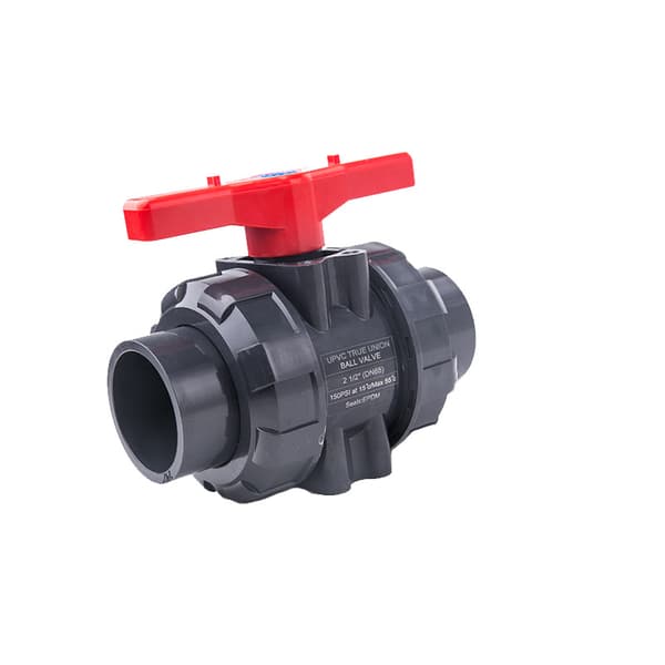 Dobbelt levende ventil gummikugleventil pvc kugleventil poolkugleventil (DN3 40mm 40mm