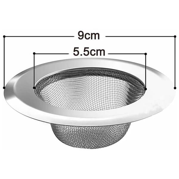 2-pack diskho med rostfritt stål, avloppssil, anti-igensättning, diskho