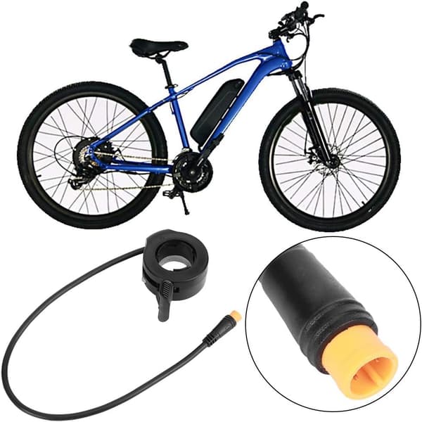 Cykel litiumbatteri gaspedal, styre hastighetskontroll, tumväxel, fingerhastighetskontroll.