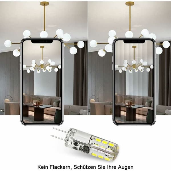 G4 LED Bulb 12V 2W, Cool White 6000K, 180LM, Non-Dimmable, 10-Pack, Compatible with Halogen Bulbs