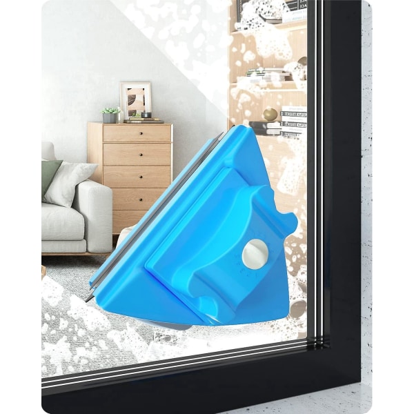 30 mm justerbar dobbel magnetisk vindusvasker, Glider glassvisker rengjøringsbørstesett