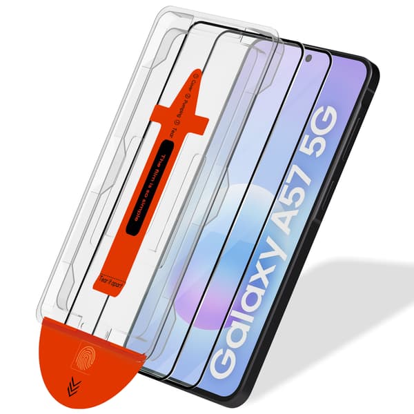 2-Pack Compatible with Samsung A57 Screen Protector - Tempered Glass | [Automatic Installation] - Bubble-Free
