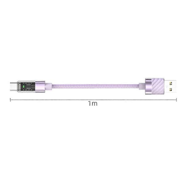 100W Super Fast Charging Cable High Strength Nylon Braided Intelligent Temperature Control Full Copper Charging Cable Compatible iPhone/Compatible