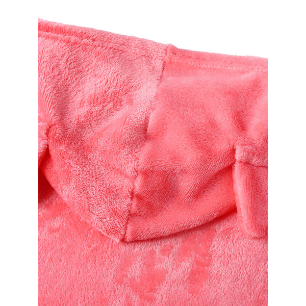 Fritidsdräkter Dam 2-delade Nattkläder Outfits PJS Långärmade Huskläder Casual och shorts Nattkläder Kostym, Färg: Röd, Storlek: XL