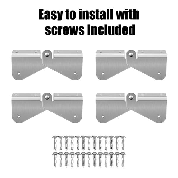 4 pcs Gutter Extension Hinges, Downspout Extension Flip-Up Hinge