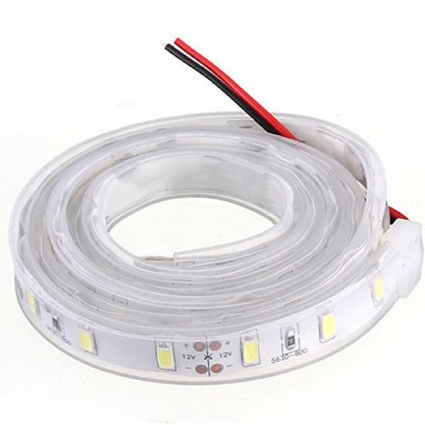 5M 5630 SMD LED-silikonstripe kaldhvit vanntett 12V